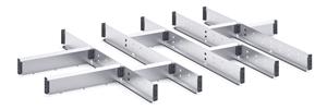 13 Compartment Steel Divider Kit External1050W x 750 x 75H Bott Cubio Steel Divider Kits 43020682.51 